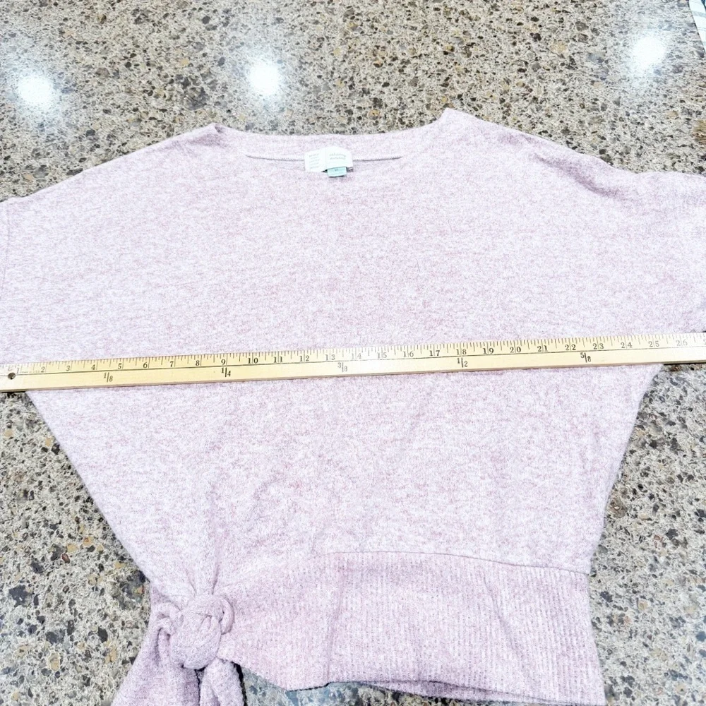 Anthropologie Saturday Sunday Payton Brushed‎ Fleece Side Tie Sweater Size XS